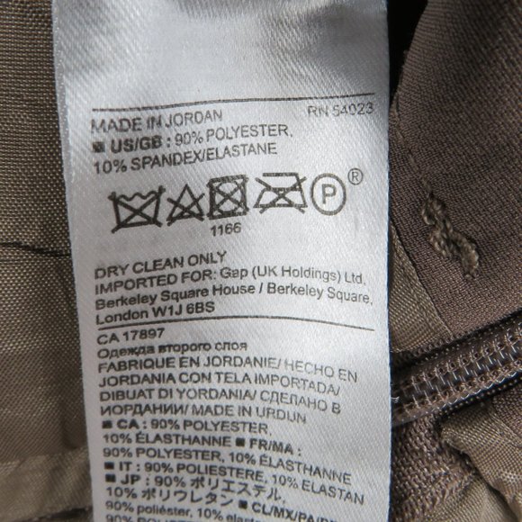 Banana Republic* Women's Pleated Side Zipper Closure Multipocketed Shorts~Size 2 - Picture 9 of 10